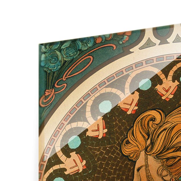 Tableaux dessins Alfons Mucha - La plume