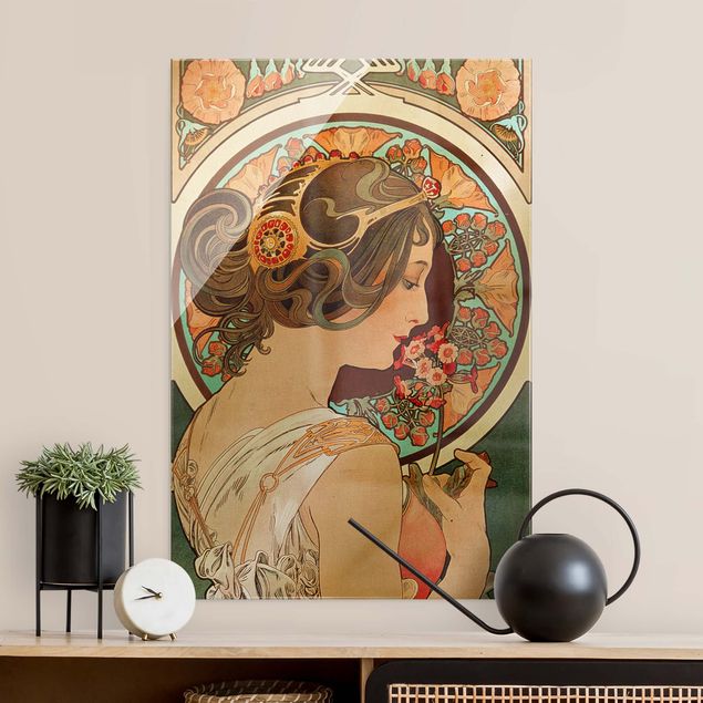 Tableaux art nouveau Alfons Mucha - La primevère
