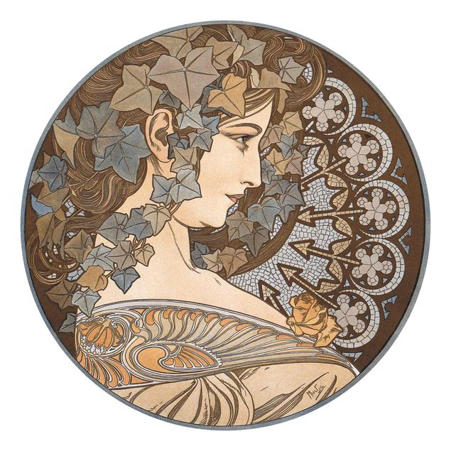 Tapisserie vintage Alfons Mucha - Synthia