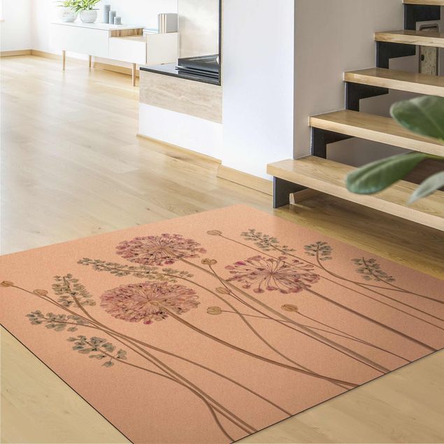 tapis fleuri Illustration d'Allium