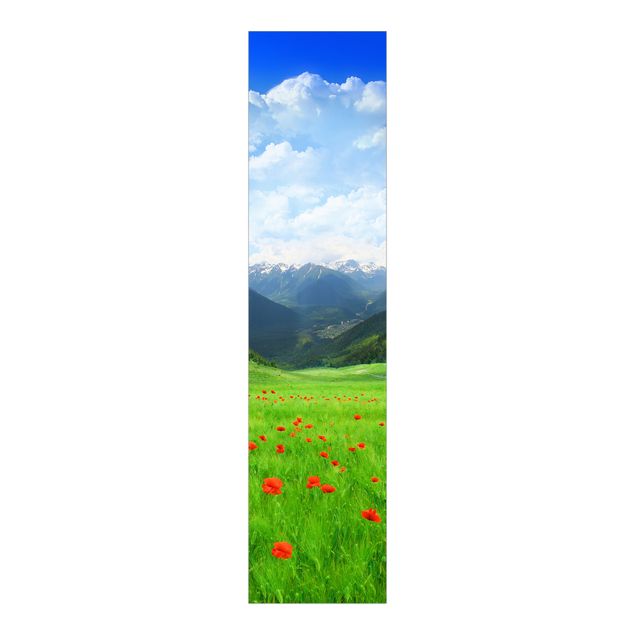 Panneaux coulissants avec fleurs Prairie alpine