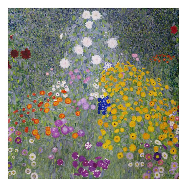 Tableau Art Déco Gustav Klimt - Jardin de cottage