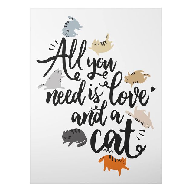 Tableau chats All You Need Is Love And A Cat