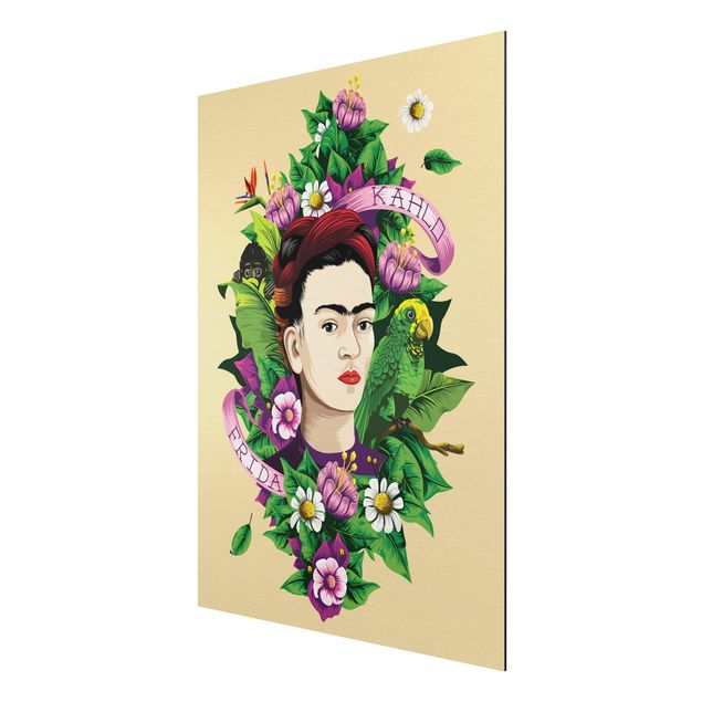 Tableau fleurs Frida Kahlo - Frida
