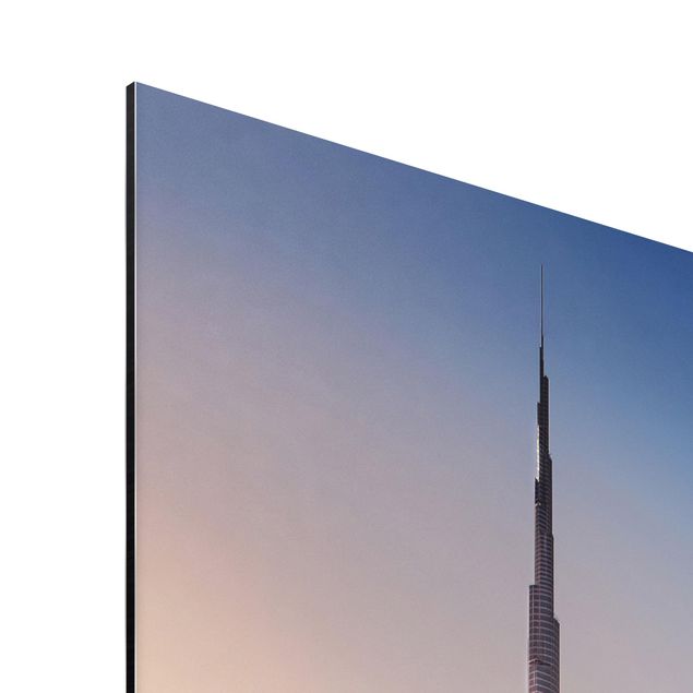 Tableaux Silhouette urbaine céleste de Dubaï