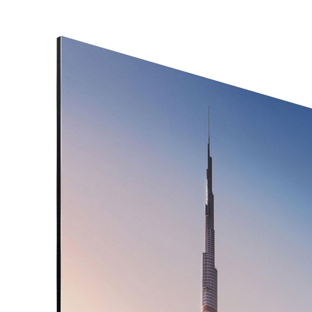 Tableaux Silhouette urbaine céleste de Dubaï