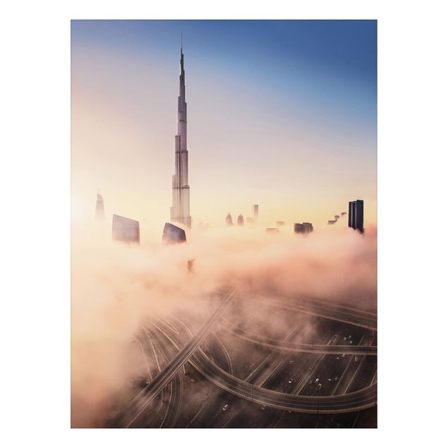 Décorations cuisine Silhouette urbaine céleste de Dubaï