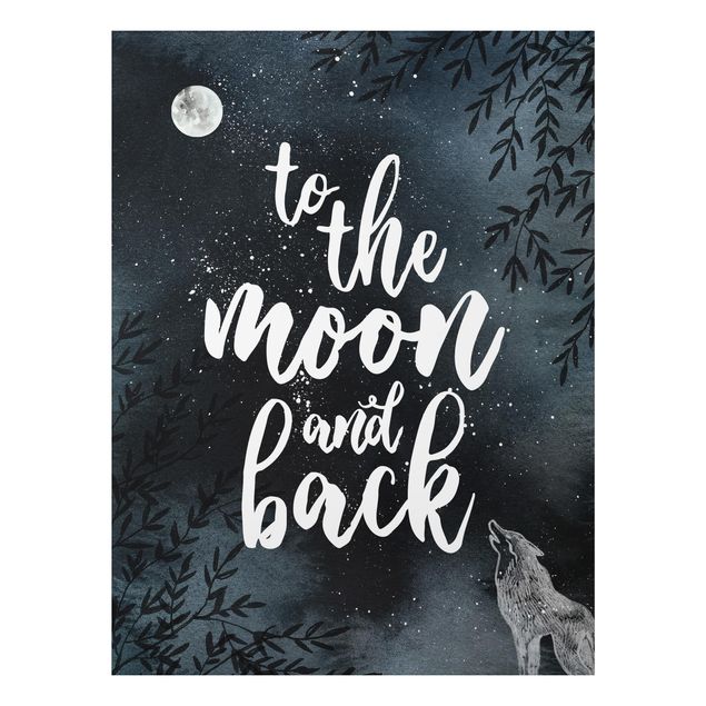 Tableaux modernes Love You To The Moon And Back