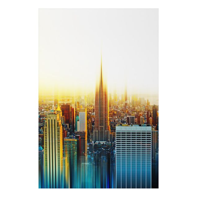 Cadre New York Abstrait de Manhattan