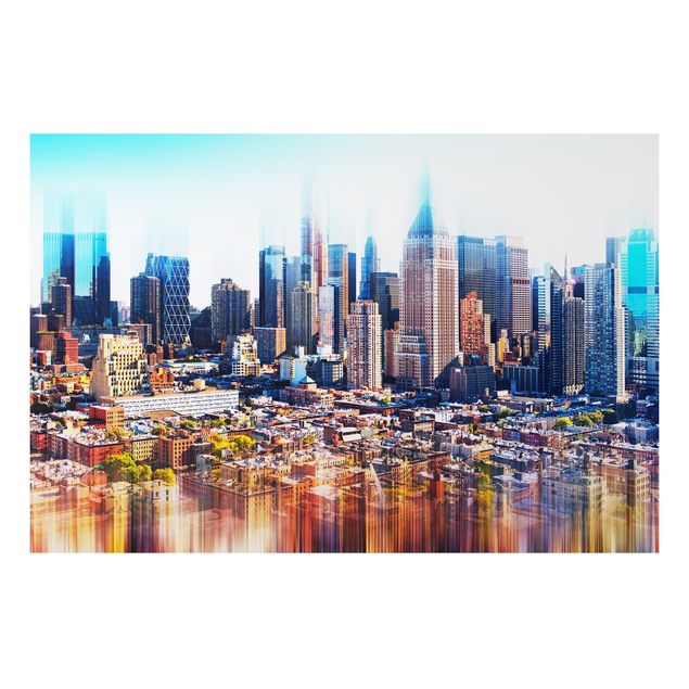 Cadre New York Manhattan Skyline Urban Stretch