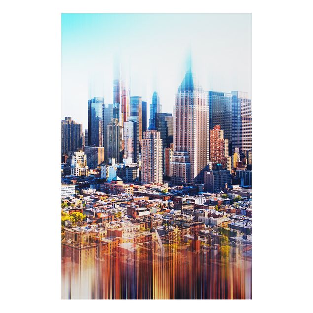 Cadre New York Manhattan Skyline Urban Stretch