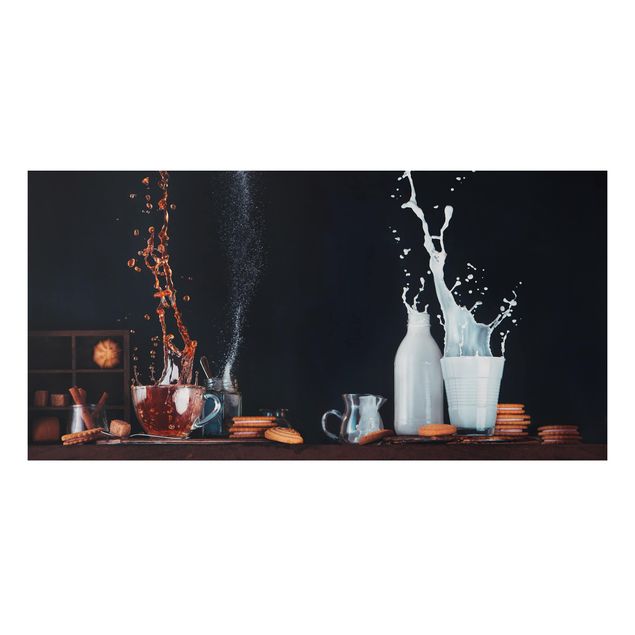 Tableau moderne Composition de lait et de thé