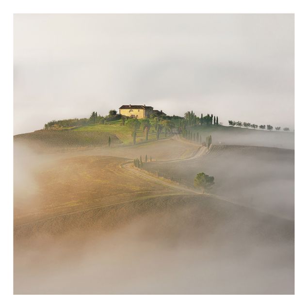 Tableaux paysage Brouillard matinal en Toscane
