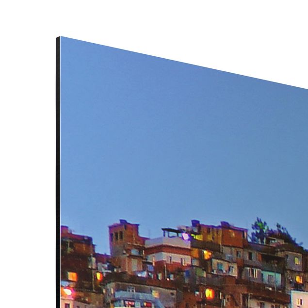 Tableaux muraux Coucher de soleil dans une favela de Rio de Janeiro
