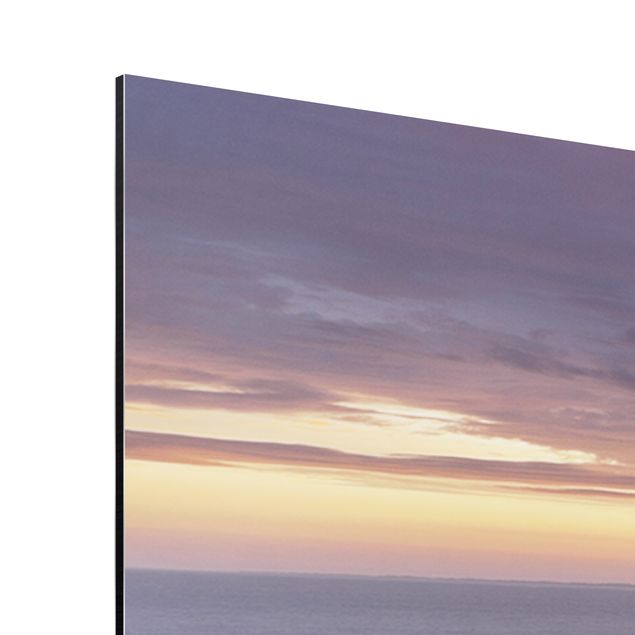 Tableaux modernes Lever de soleil sur la plage de Sylt