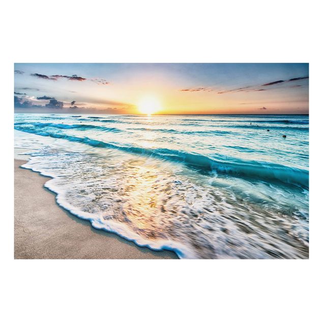 Tableau paysage Coucher de soleil à la plage