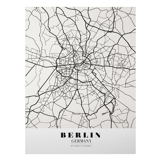 Tableau moderne Plan de ville de Berlin - Classique