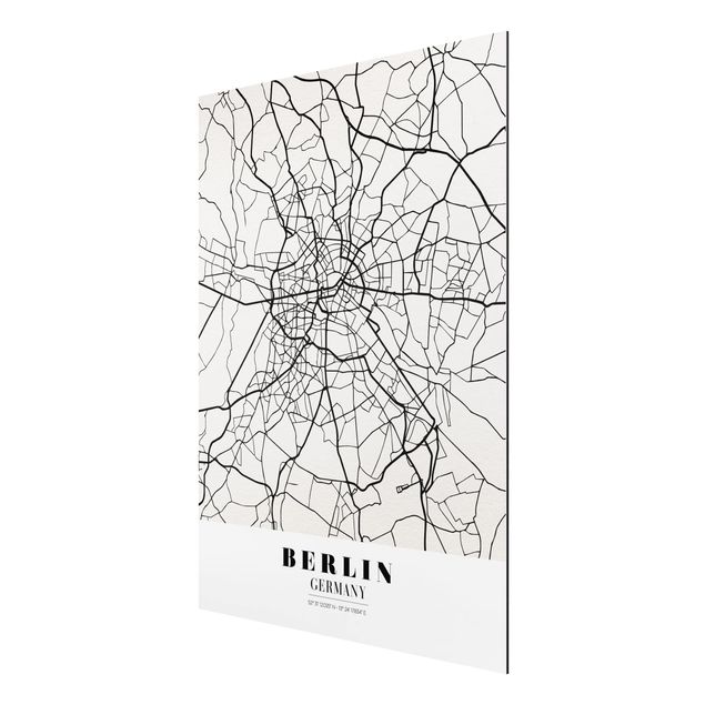 Tableaux carte du monde Plan de ville de Berlin - Classique