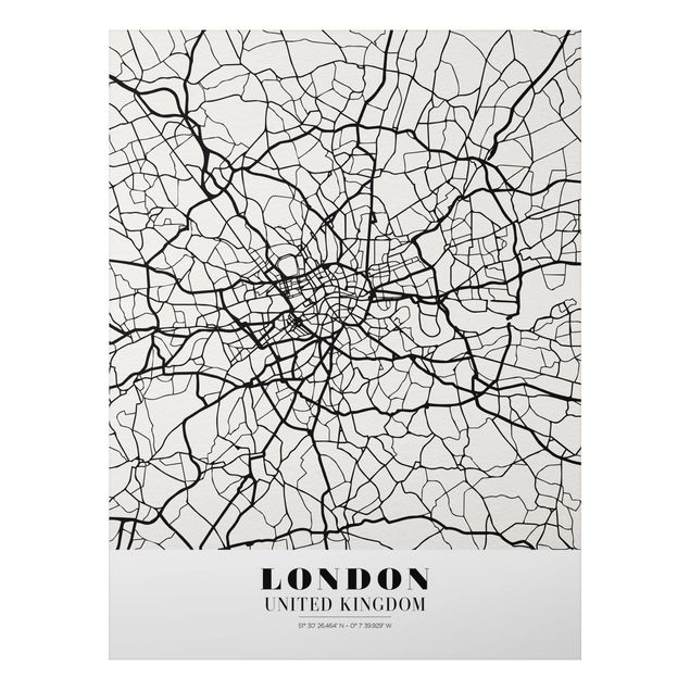 Tableaux Londres Plan de ville de Londres - Classique