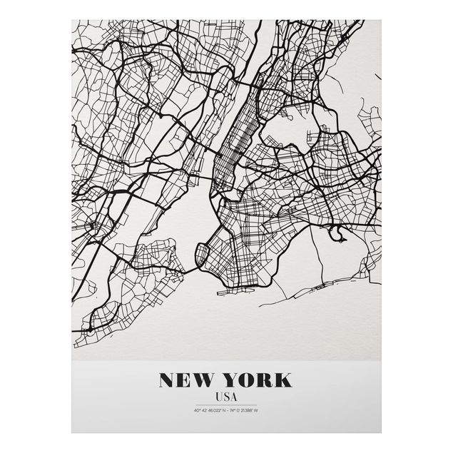 Cadre New York Plan de la ville de New York - Classique