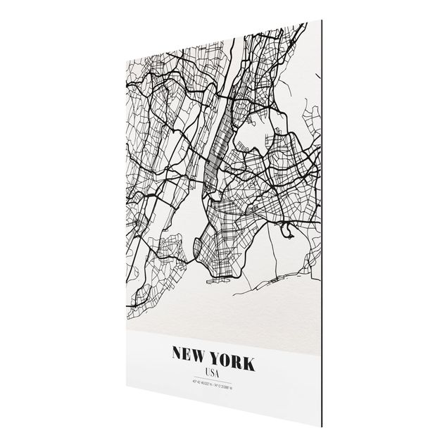 Tableaux moderne Plan de la ville de New York - Classique