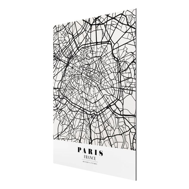 Tableaux moderne Plan de ville de Paris - Classique