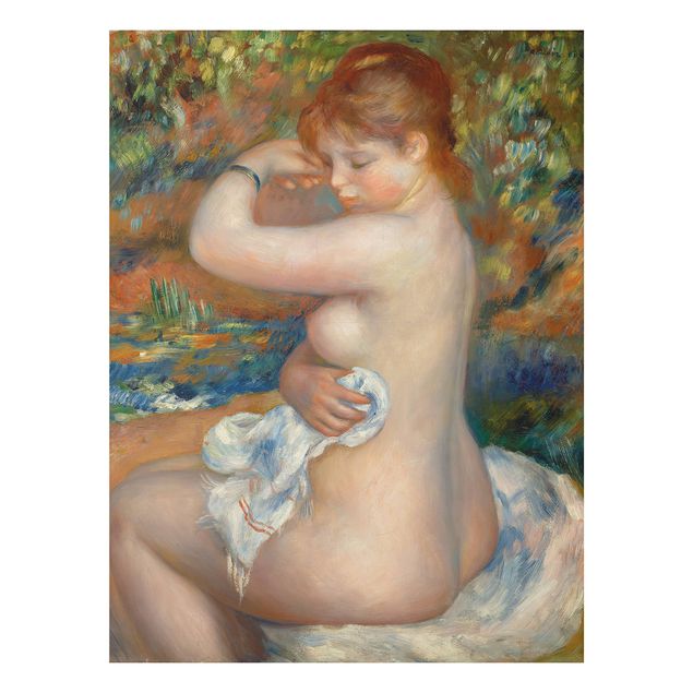 Toile impressionniste Auguste Renoir - Après le bain