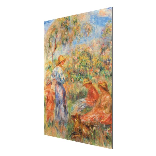 Tableau artistique Auguste Renoir - Trois femmes et enfant dans un paysage