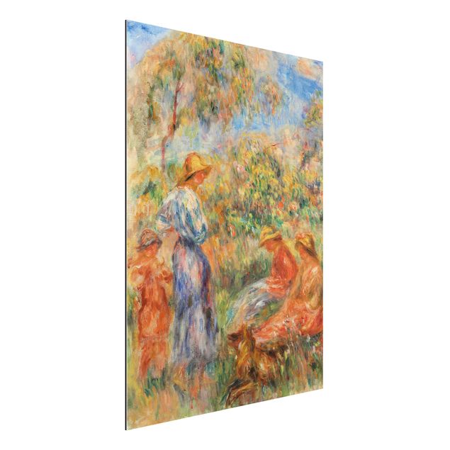 Déco murale cuisine Auguste Renoir - Trois femmes et enfant dans un paysage
