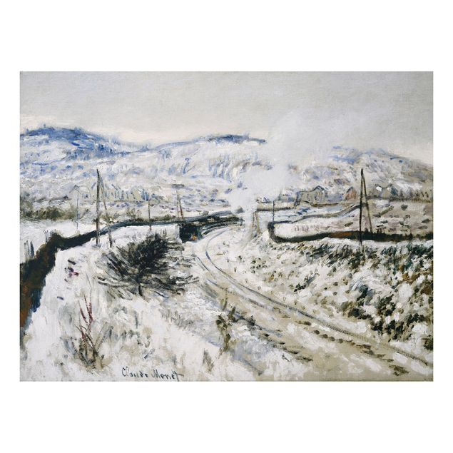 Tableaux paysage Claude Monet - Train dans la neige à Argenteuil