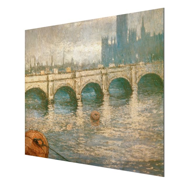 Toile impressionniste Claude Monet - Bateaux de pêche près de Pourville