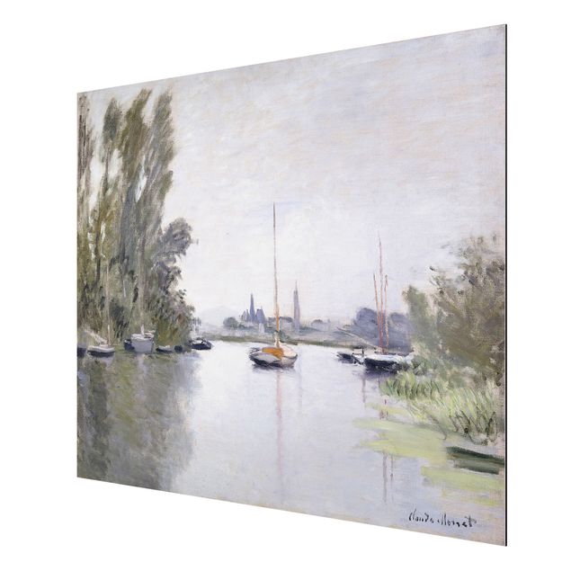 Tableau impressionniste Claude Monet - Argenteuil vue du petit bras de la Seine