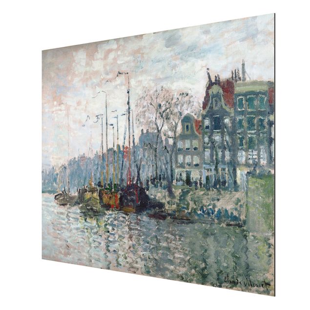 Décoration artistique Claude Monet - Vue du Prins Hendrikkade et du Kromme Waal à Amsterdam