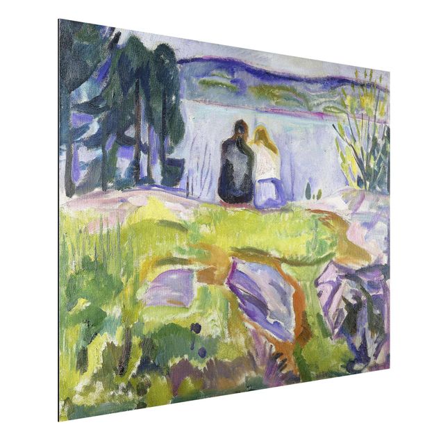 Déco mur cuisine Edvard Munch - Printemps (Couple d'amoureux sur le rivage)