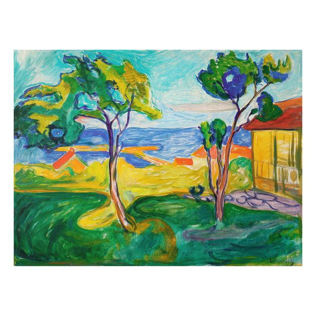 Tableau paysage Edvard Munch - Le jardin à Åsgårdstrand