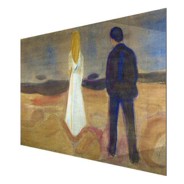 Tableau expressionniste Edvard Munch - Deux humains. Les solitaires (Reinhardt-Fries)