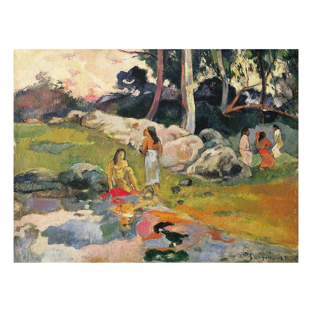 Tableau paysages Paul Gauguin - Femmes au bord d'une rivière