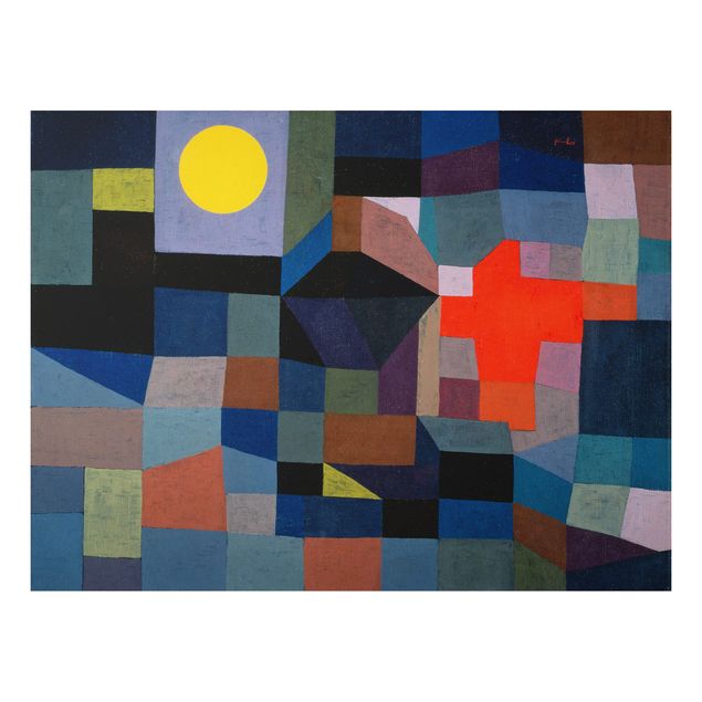 Tableau artistique Paul Klee - Feu à la pleine lune