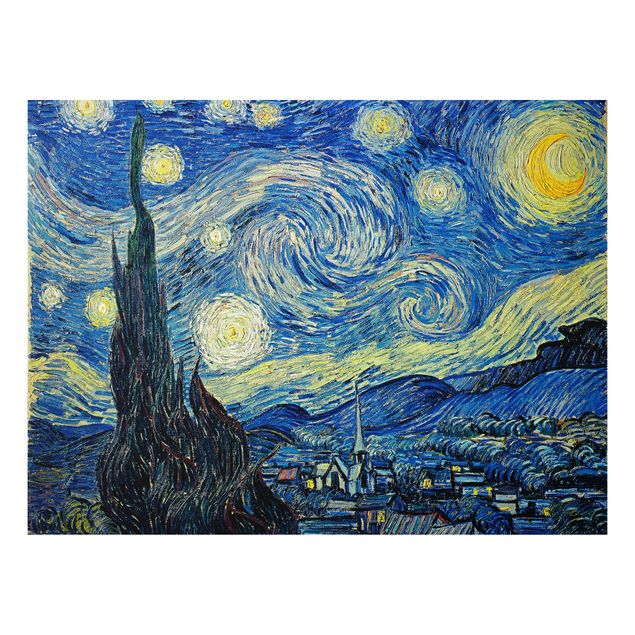 Toile impressionniste Vincent Van Gogh - La nuit étoilée