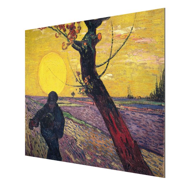 Tableau en pointillisme Vincent Van Gogh - Semeur avec soleil couchant