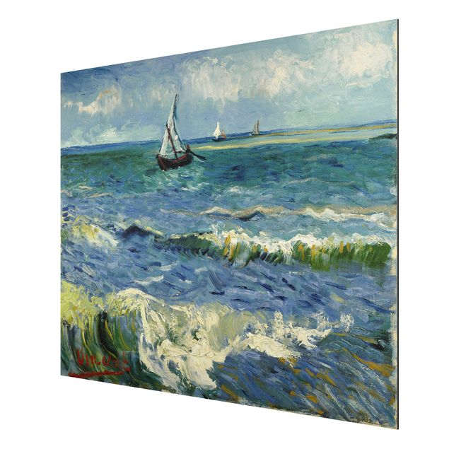Toile impressionniste Vincent Van Gogh - Paysage marin près des Saintes-Maries-De-La-Mer