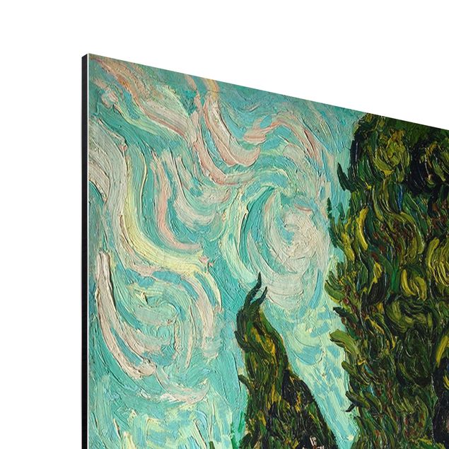Tableau Pointillisme Vincent van Gogh - Cyprès