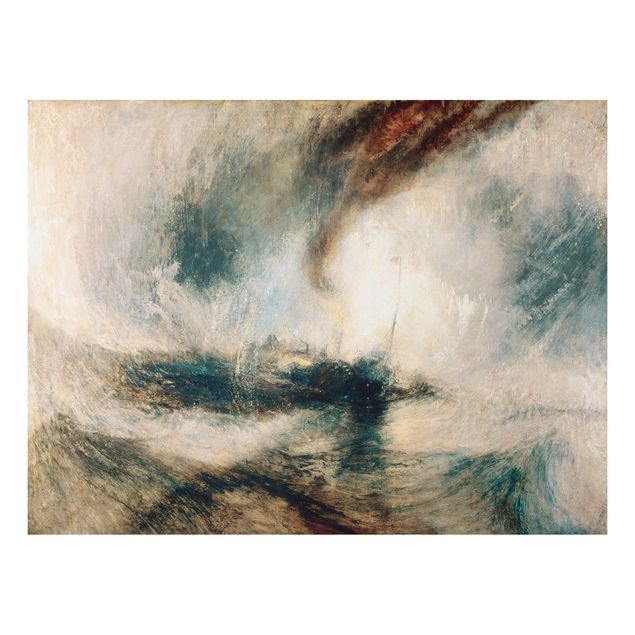 Tableaux paysage William Turner - Tempête de neige - Bateau à vapeur au large de l'embouchure d'un port