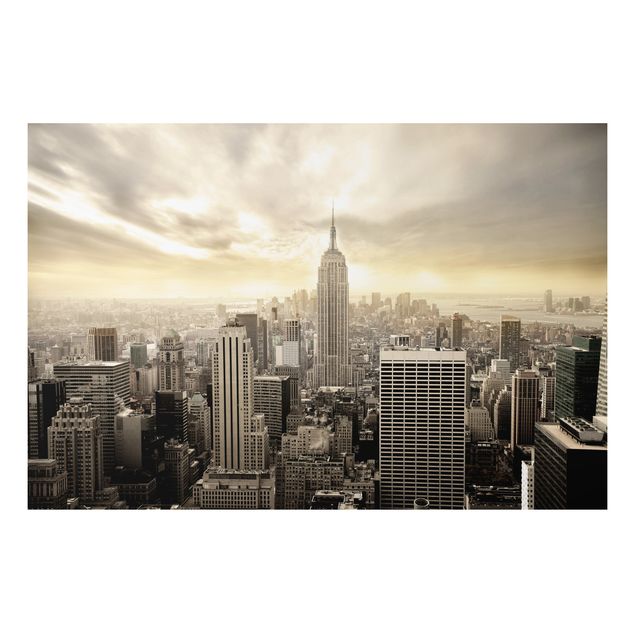 Tableau New York Manhattan à l'aube