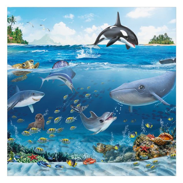 Décoration pour fenêtre - Animal Club International - Monde sous-marin avec animaux