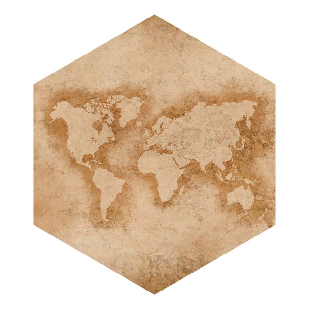 papier peint xxl Carte du Monde Antique