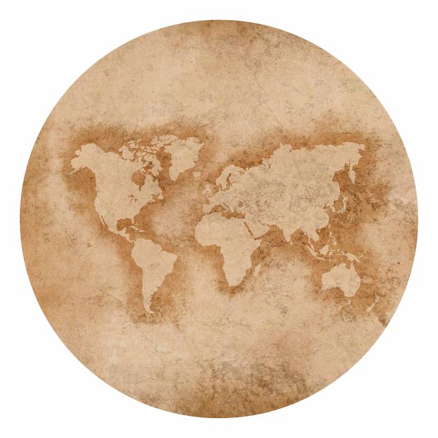Papier peint panoramique carte du monde Carte du Monde Antique
