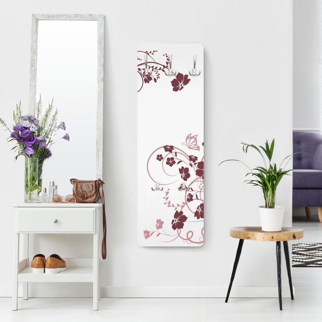 Porte-manteaux muraux avec dessins Fleur d'abricot