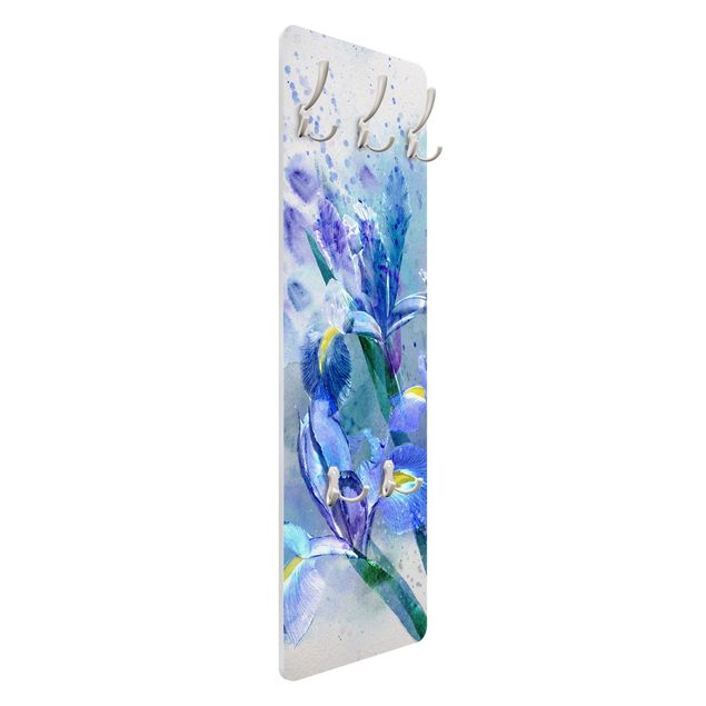 Porte-manteau - Watercolour Flowers Iris