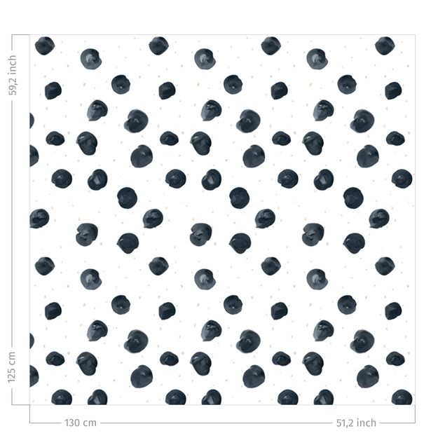 rideaux cuisine moderne Watercolour Dots With Little Dots